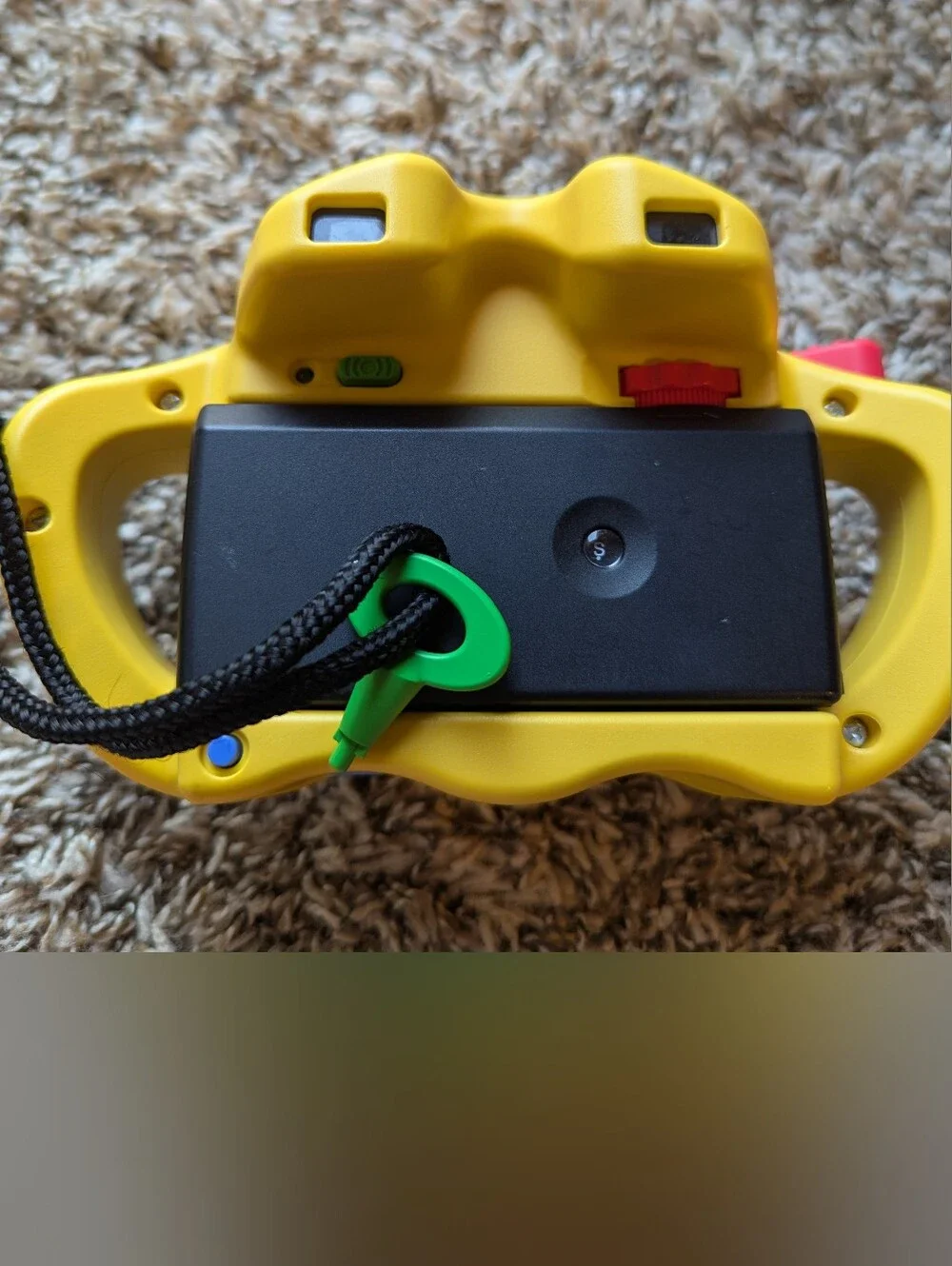 Fisher-Price Yellow and Blue Kids Toy Camera with Red Lens